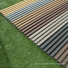 Waterproof Wood Plastic Composite Wall Cladding Exterior Decorative Fluted Siding WPC Composite Co-Extrusion Wall Cladding